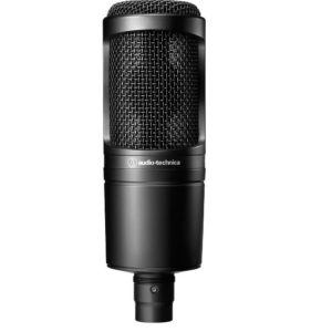 Audio-Technica AT2020 cardioid condenser microphone for studio recording