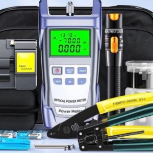 9 in 1 fiber optic termination tool kit with cleaver and power meter