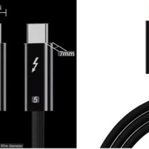 Thunderbolt 5 USB-C cable 1m 80Gbps