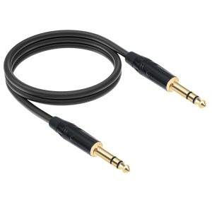 6.35mm jack to jack TRS audio cable 2m for mixer, guitar and amplifier in Lusaka Zambia