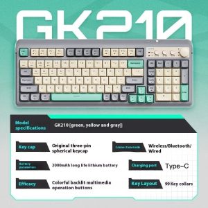 AOC GK210 wireless mechanical gaming keyboard for smooth gaming performance and comfortable typing use in Lusaka Zambia