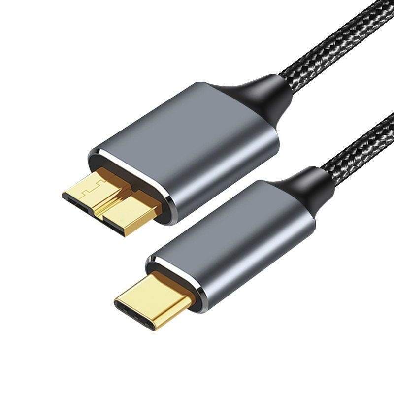 USB 3.0 Micro-B to USB-C Portable SSD Data Cable 1.5M – Compatible with Western Digital & Samsung SSDs
