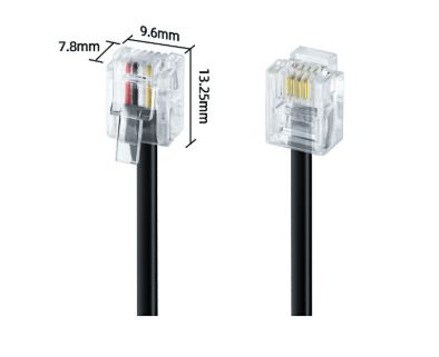 RJ11 6P4C Modular Telephone Cable for Telephone Connections in Lusaka, Zambia